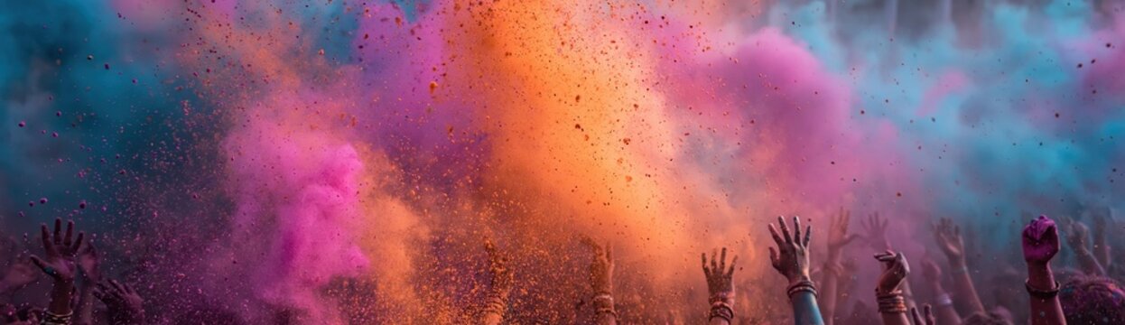 Holi festival of color celebration