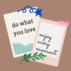 Obraz premium Inspirational quote Instagram post template