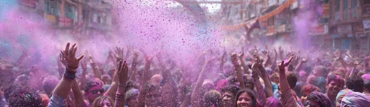 Holi festival of color celebration