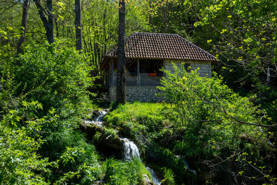Taorska Vrela, a popular tourist destination in Serbia with numerous waterfalls and beautiful nature

