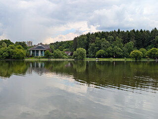 Obraz premium Rural landscape on the outskirts of Moscow