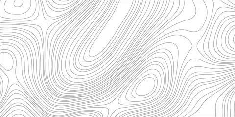 Topographic map background with abstract black wavy lines on white, minimalist elevation terrain contour pattern. Black topographic contour lines over a solid white backdrop, elevation map, topo © Creative Arts