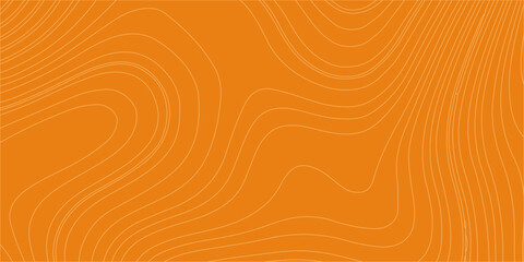 Orange abstract background with wavy contour lines resembling a topographic map or natural wood grain texture design. Geographic topographic maps, elevation lines, or organic wood grain textures © Creative Arts