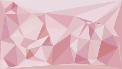 Fototapeta premium Creative low poly background with soft pink geometric shapes for modern graphic design projects