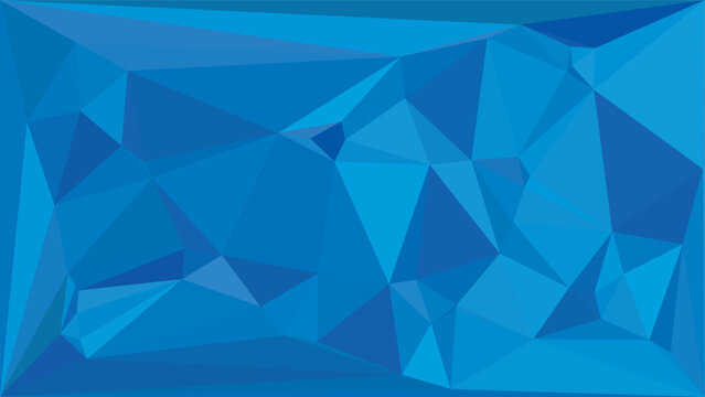 Dynamic blue low poly background design with abstract geometric triangles and modern texture