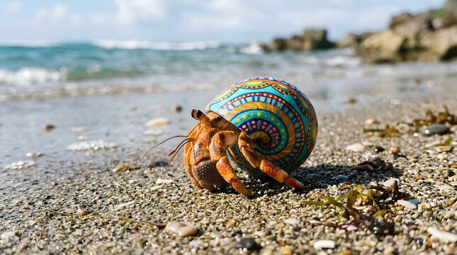 Colorful hermit