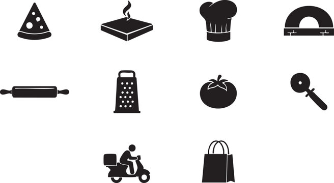 Everyday Object Silhouette Icon Set
