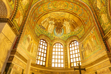 Obraz premium Basilica of San Vitale mosaics. Ravenna, Italy.