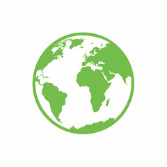 Obraz premium Green Earth Icon