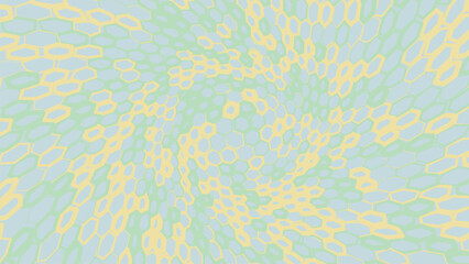 Fototapeta premium Vibrant green and yellow abstract pattern with swirling shapes and colors