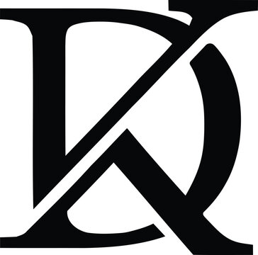 kd logo dk d k letter logo design. Minimal monogram emblem, classic style. Alphabet vector logo design. Premium Business logo, White background. AI/EPS and PNG/JPEG.