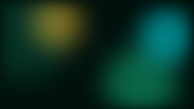 Abstract dark green and yellow bokeh light leaks background