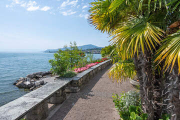 Fototapeta premium Panorama of town of Montreux, Switzerland