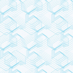 Fototapeta premium Minimal Geometric Labyrinth Graphic
