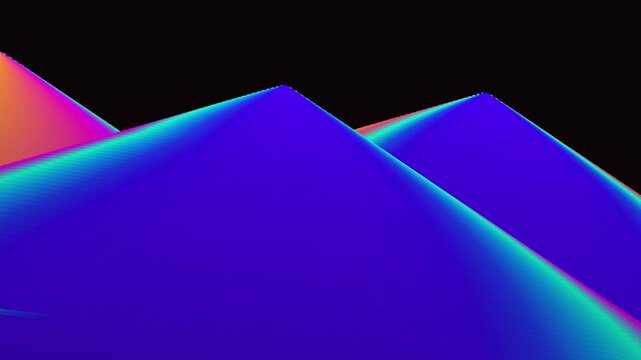 Purple and teal polygonal abstract background for tech websites, motion graphics