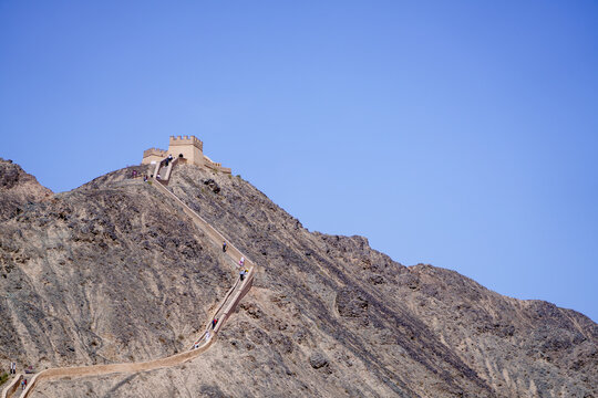 Cantilever Great Wall in Jiayuguan, Lanzhou, China