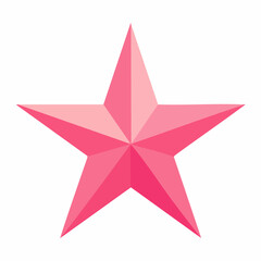 Fototapeta premium Pink Star Icon