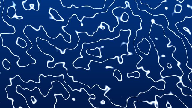 Clean Blueprint Topographic Map Blue Tech Engineering Background 4K