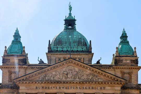 Leipzig, Germany - 22. May 2026: German Federal Administrative Court facade and dome in Leipzig