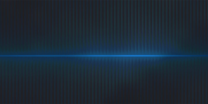 Abstract dark background featuring fine vertical lines and a subtle blueish grey metallic texture with a dim lighting effect, vector illustration.