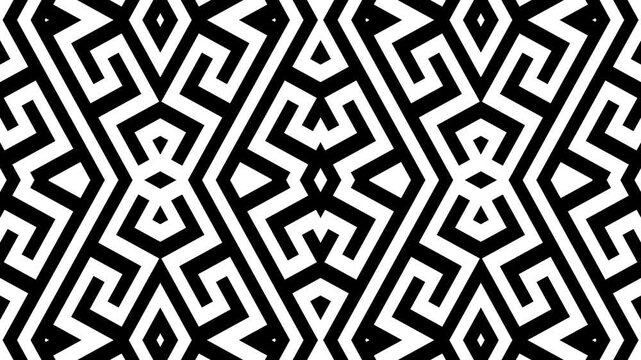 kaleidoscope geometric pattern swirls with bold. ethnic ornament.