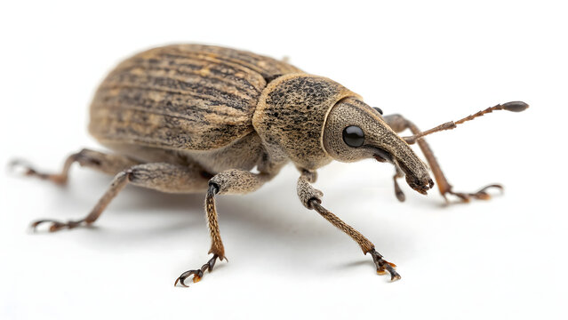 Colorado potato beetle isolated on a white background close up