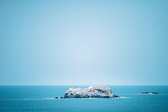 Mexican Beach Landscape at Day. Ixtapa, Guerrero.