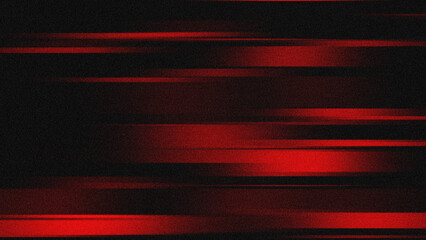 Abstract red and black horizontal speed lines background with grainy motion blur effect © Arthapicture