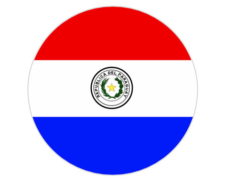 round shape of the paraguayan flag