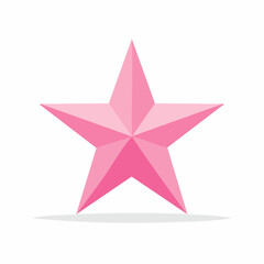 Fototapeta premium Pink Star Icon