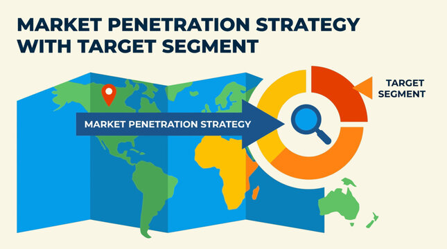 Market Penetration Strategy With Target Segment Illustration