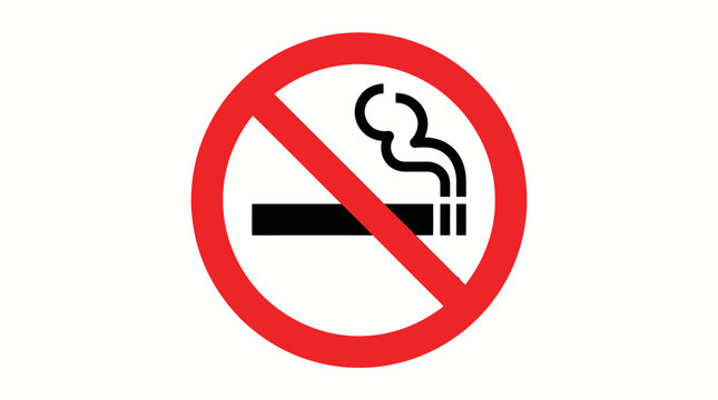 no tobacco symbol Label for No Smoking LABEL_PROHIB_1097 you can encourage a healthier atmosphere in your business or construction area Smoking Sign Forbidden Sign Icon