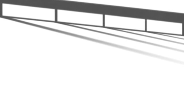 Clerestory Narrow Window Shadow Overlay