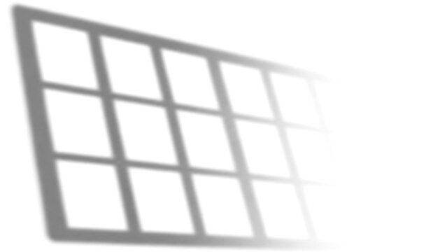 Cottage Divided Pane Window Shadow Overlay