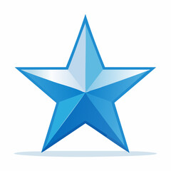 Obraz premium Blue Star Icon
