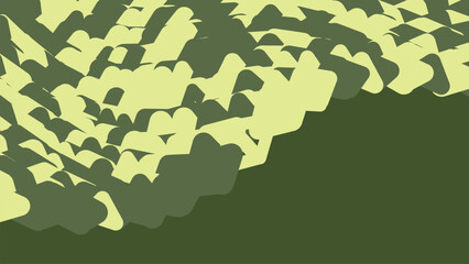 Fototapeta premium Abstract green background with wavy shapes creating a dynamic and organic pattern suitable for various graphic projects.