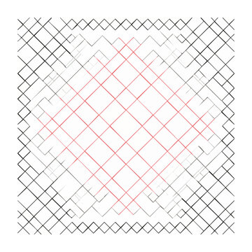 Minimalist geometric diamond grid pattern