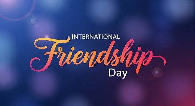 International friendship day celebration background