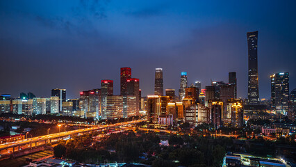 Fototapeta premium Modern urban cityscape and architectural landscape of Beijing, China