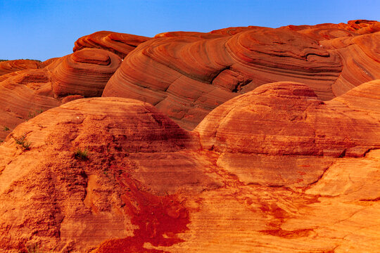 Jingbian Wave Valley in Shaanxi Province, one of the most beautiful Danxia landforms in China