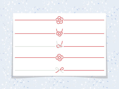 シンプルで使いやすい水引ラインセット