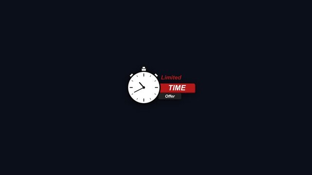 A clock displays TIME on a black and white background screen