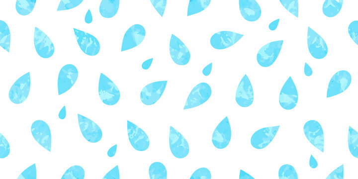 Light blue teardrop pattern on a white background seamless repeating design