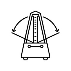 Fototapeta premium Musical metronome device for tempo.