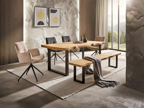 modern luxury dining room interior, 3d render