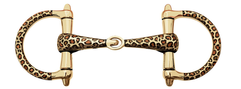 Brushstroke Horse Bit Checkered Leopard Cowgirl Western Cowboy