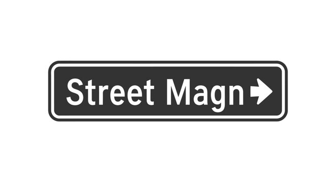 Street Sign with Arrow