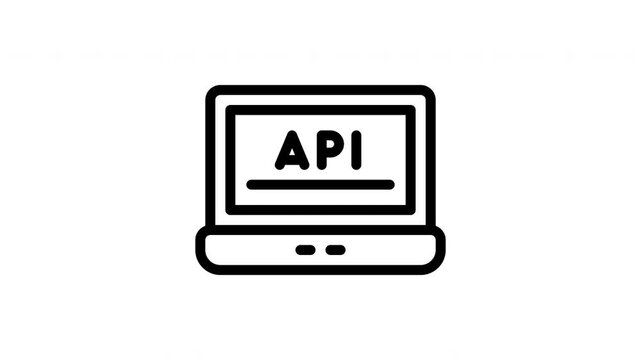 api minimalist stroke animation