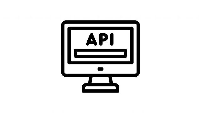 api minimalist stroke animation