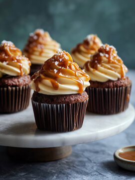 salted caramel cupcakes